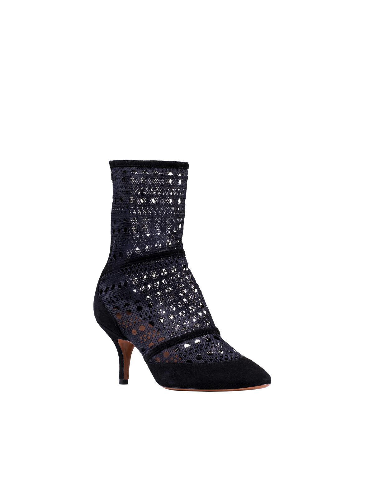 Laser-Cut Ankle Boot
 ALAÏA BLACK/BLACK LASER-CUT ANKLE BOOT